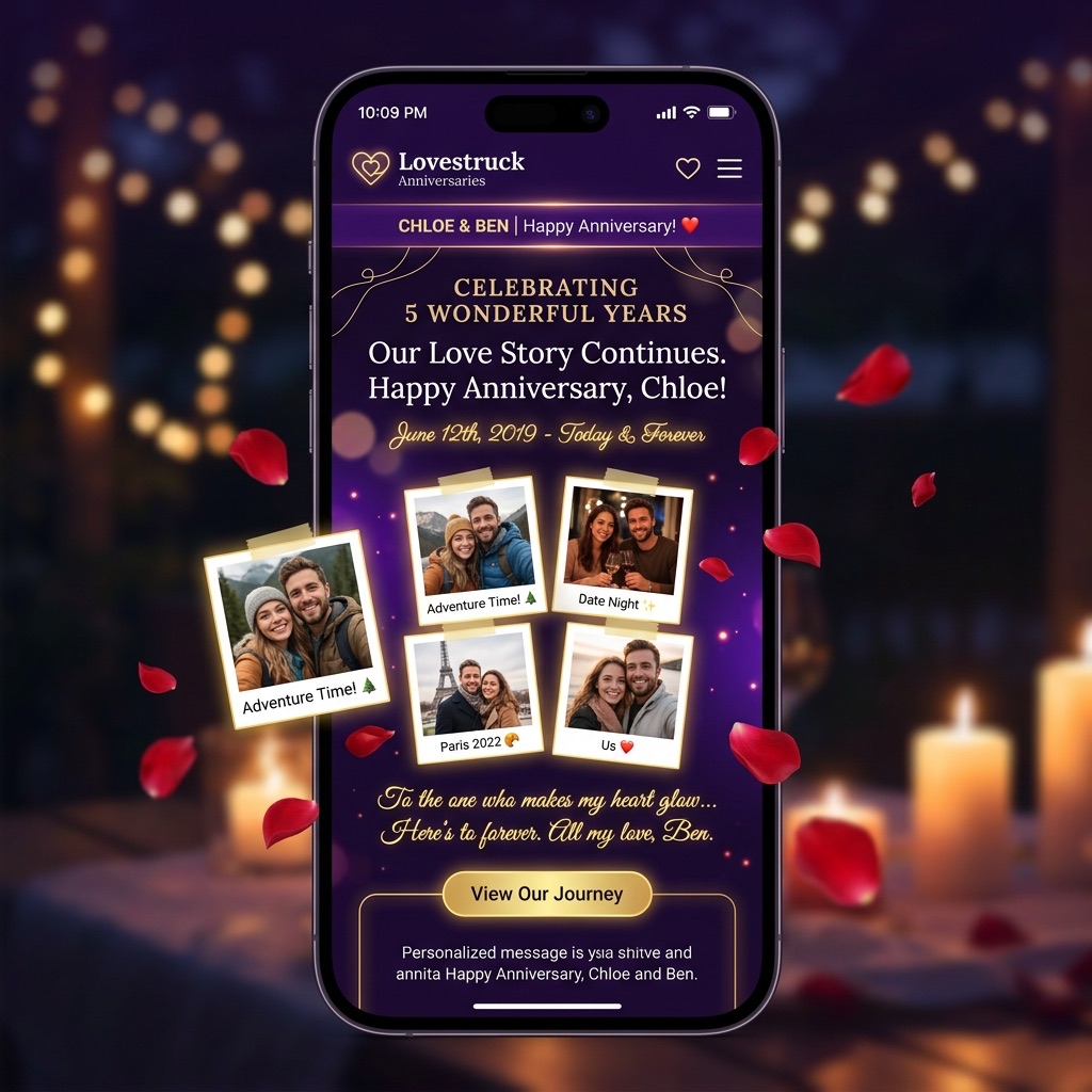 Panduan Visual Kartu Ucapan Anniversary Romantis